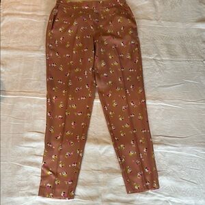 Floral Print Satin Pants